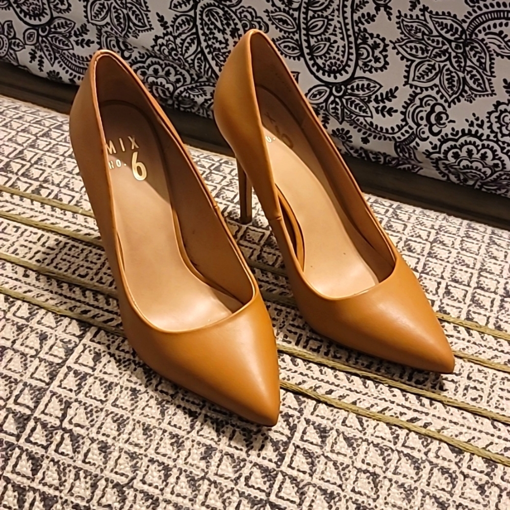 Tan pumps